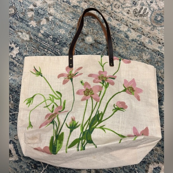Twos Company Floral Tote Bag - Picture 5 of 7